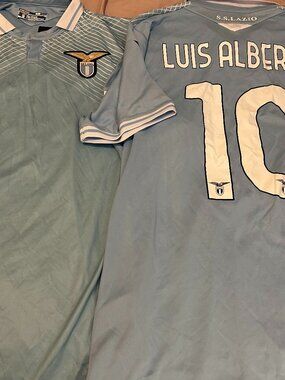 SS LAZIO LUIS ALBERTO Men's JERSEY Sz L or XL Italy Serie A New w tags by Macron